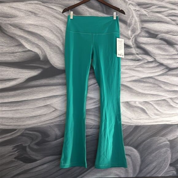 Lululemon Align High-Rise Mini-Flared Pant 32" Maldives Green size 10 NWT - Picture 2 of 7